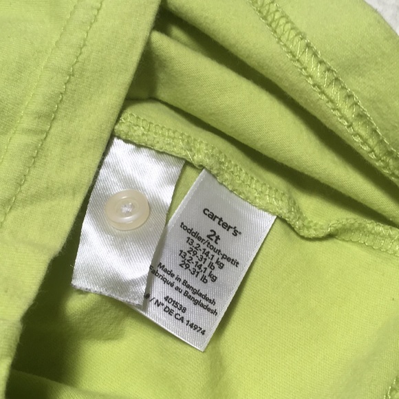 2T (6/$20) Carter’s Yellow-Green Polo - Picture 8 of 9